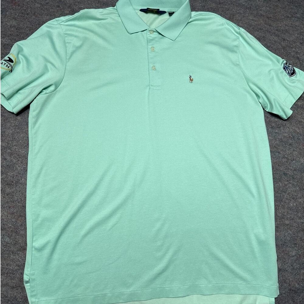 Vintage Polo Ralph Lauren Size L Mint Green Classic Performance Pony Golf Polo